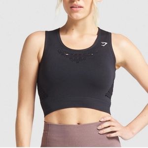 *Donating soon* Gymshark Energy+ Seamless Crop Top - Black